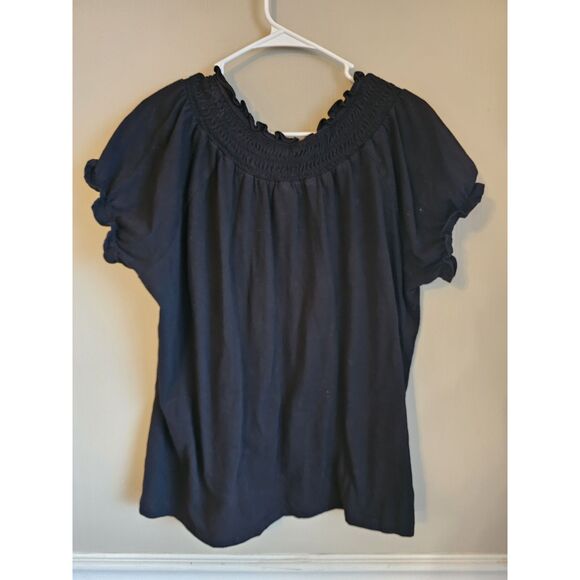 fresh produce Embroidered Floral Peasant Top Size 1x Womens Shirt - Picture 4 of 6